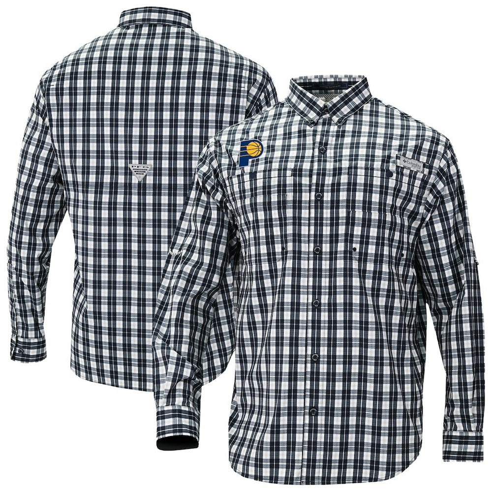 NBA Indiana Pacers Super Tamiami Omni-Shade Long Sleeve Button-Down Shirt