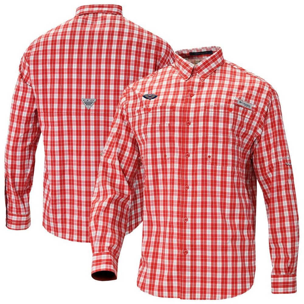NBA New Orleans Pelicans Super Tamiami Omni-Shade Long Sleeve Button-Down Shirt