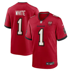 Rachaad White 50th Anniversary Team Game Jersey - Tampa Bay Buccaneers