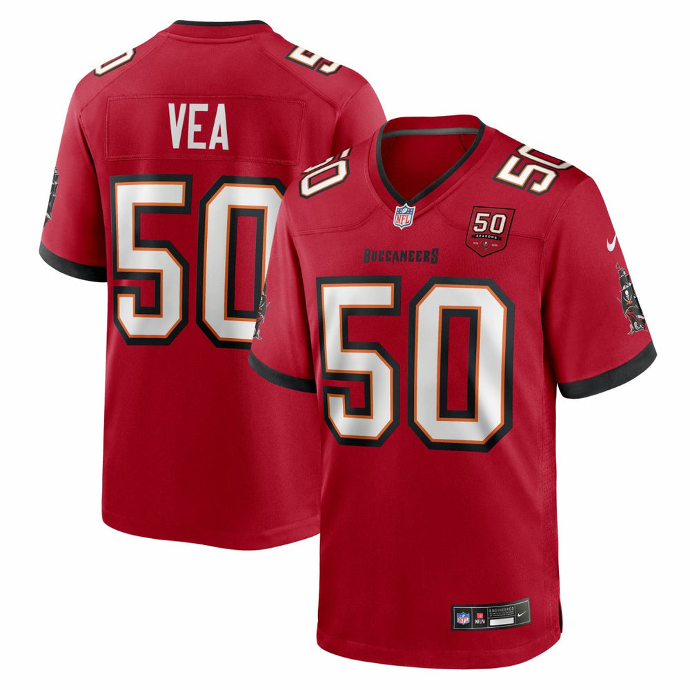 Vita Vea 50th Season Team Game Jersey - Tampa Bay Buccaneers