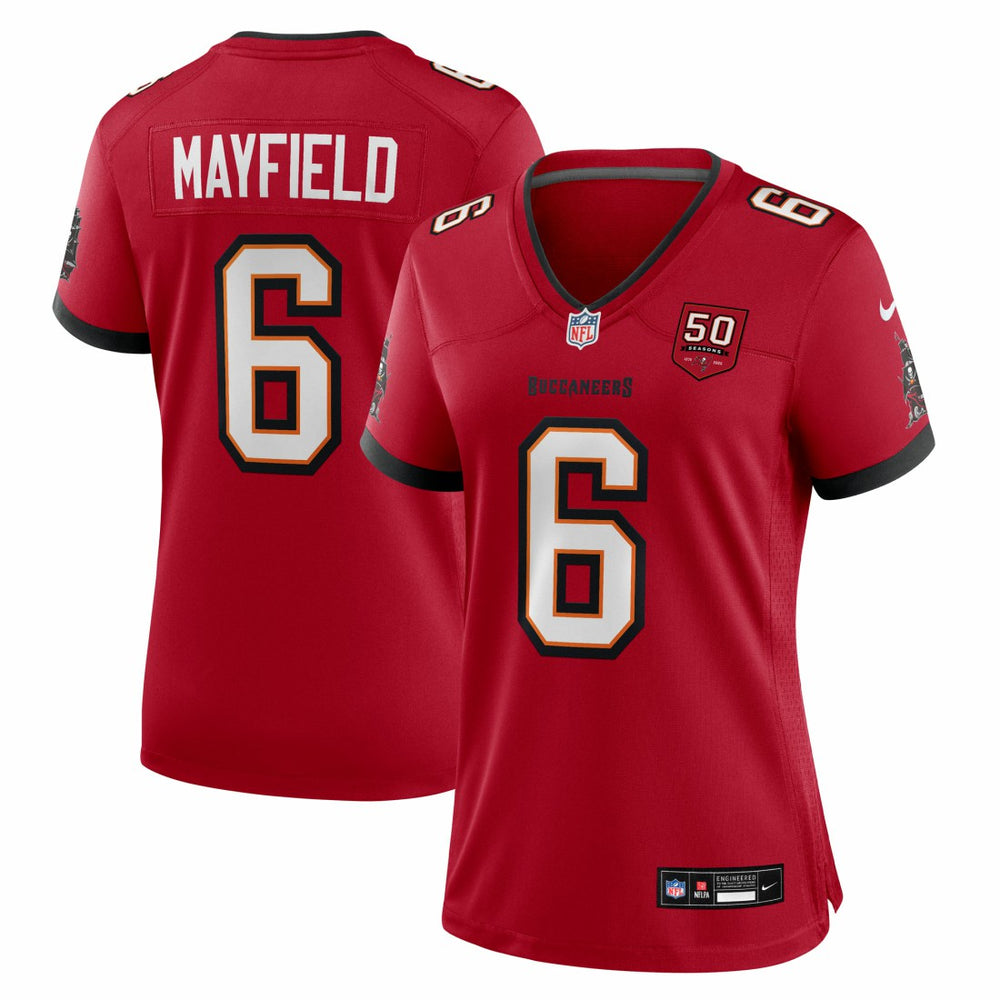 Baker Mayfield Women's 50th Season Team Game Jersey - Tampa Bay Buccaneers