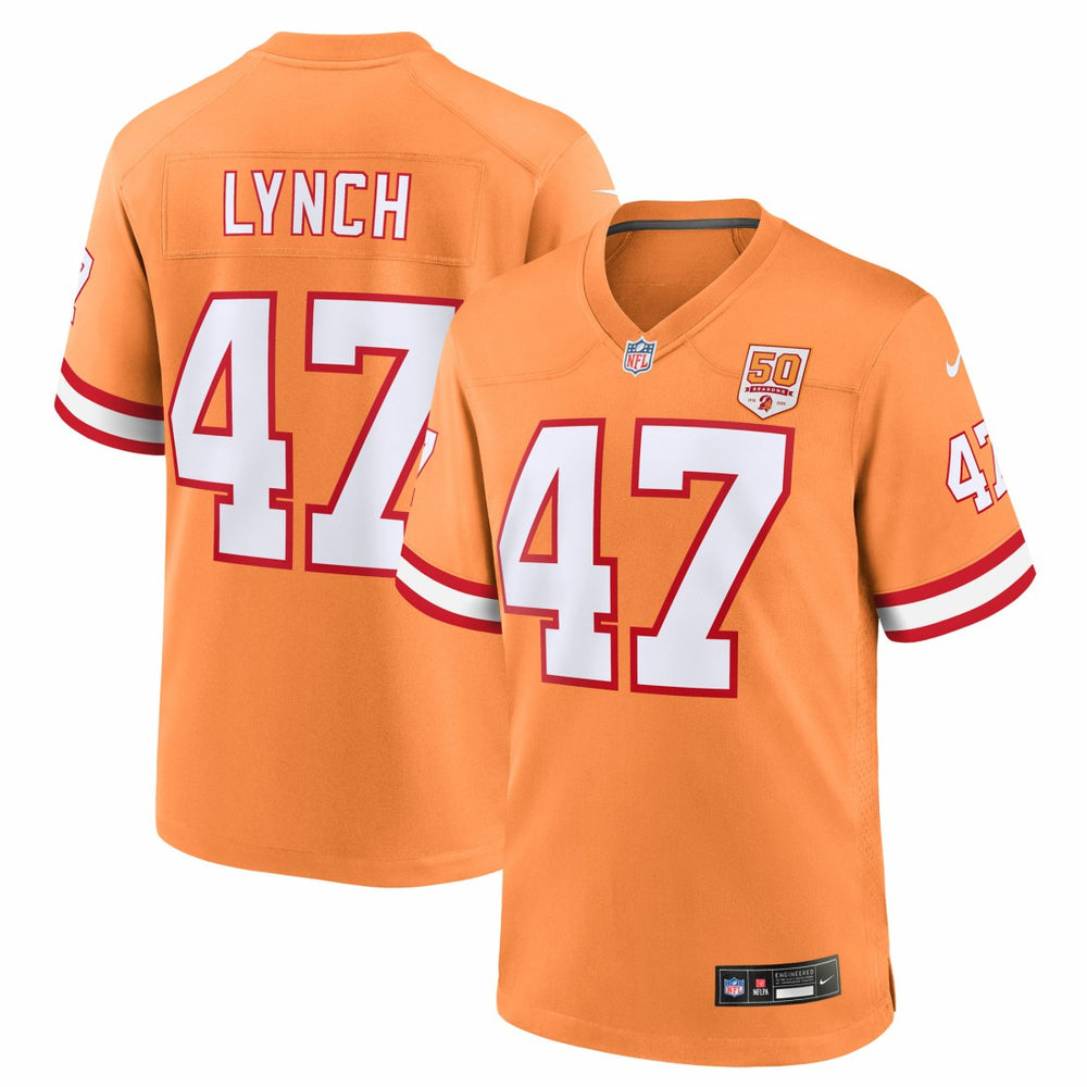 John Lynch 50th Season Game Jersey - Tampa Bay Buccaneers