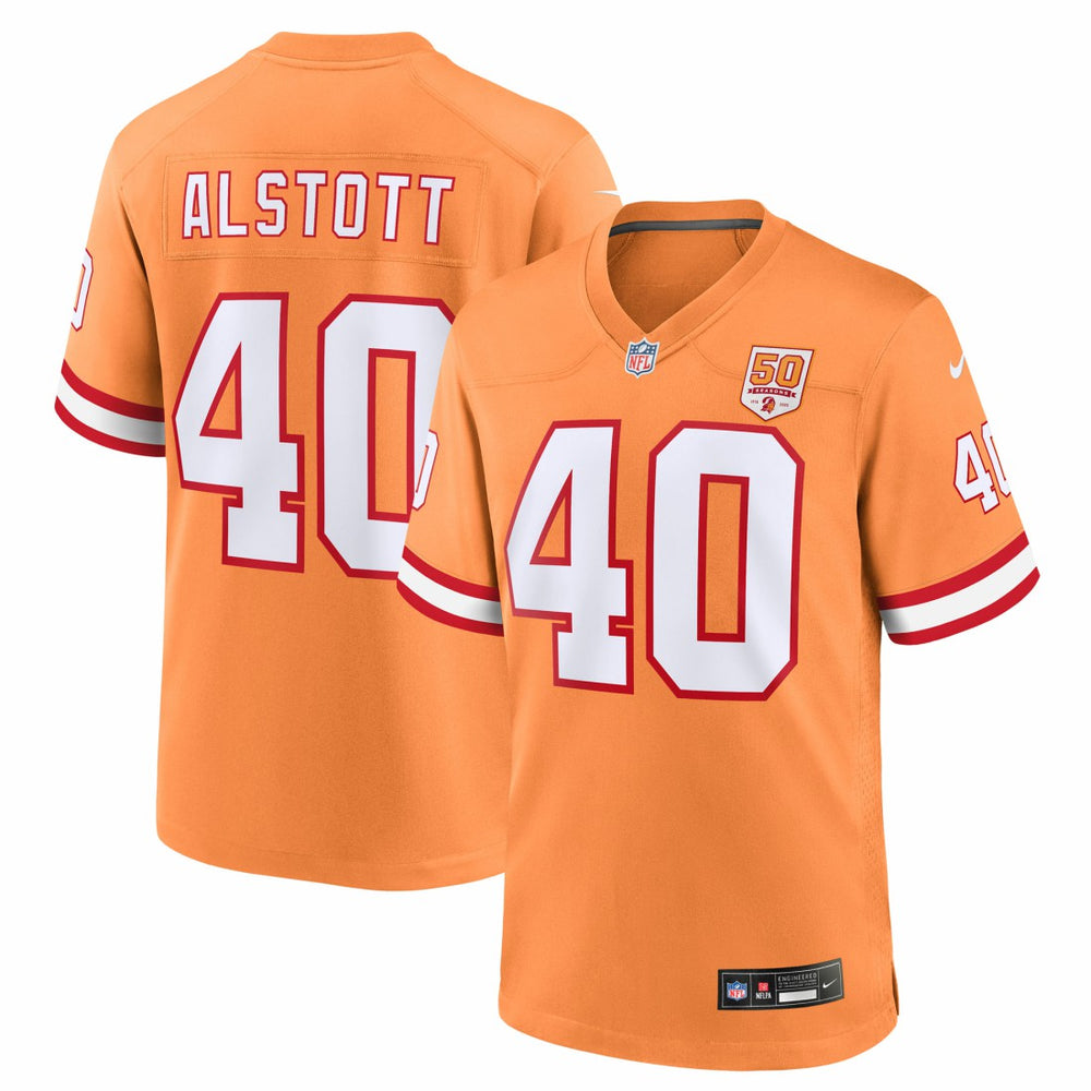 Mike Alstott 50th Season Game Jersey - Tampa Bay Buccaneers