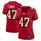 John Lynch Women's 50th Anniversary Team Game Jersey - Tampa Bay Buccaneers