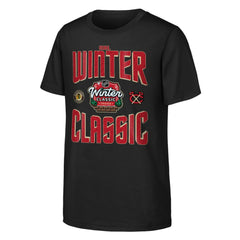 NHL Black Chicago Blackhawks Youth 2025 NHL Winter Classic Game Day T-Shirt