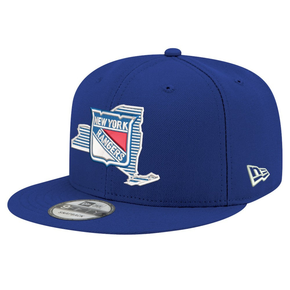 NHL Blue New York Rangers New Era State Pride 9FIFTY Snapback Hat