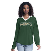 NBA Milwaukee Bucks G-III 4Her by Carl Banks Women's Bench Player Oversized Long Sleeve Hooded Top
