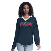 NBA New Orleans Pelicans G-III 4Her by Carl Banks Women's Bench Player Oversized Long Sleeve Hooded Top