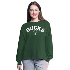 NBA Milwaukee Bucks G-III 4Her by Carl Banks Women's Athletic Pullover Sweatshirt