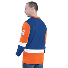 NBA New York Knicks G-III Sports by Carl Banks Adaptive Rugby Long Sleeve Top