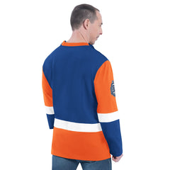 NBA New York Knicks G-III Sports by Carl Banks Adaptive Rugby Long Sleeve Top