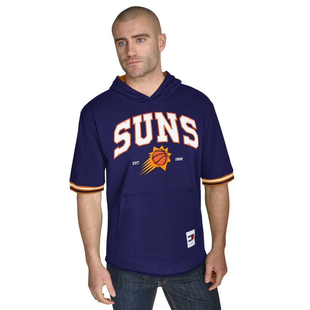 NBA Phoenix Suns Tommy Jeans Paul French Terry Short Sleeve Pullover Hoodie