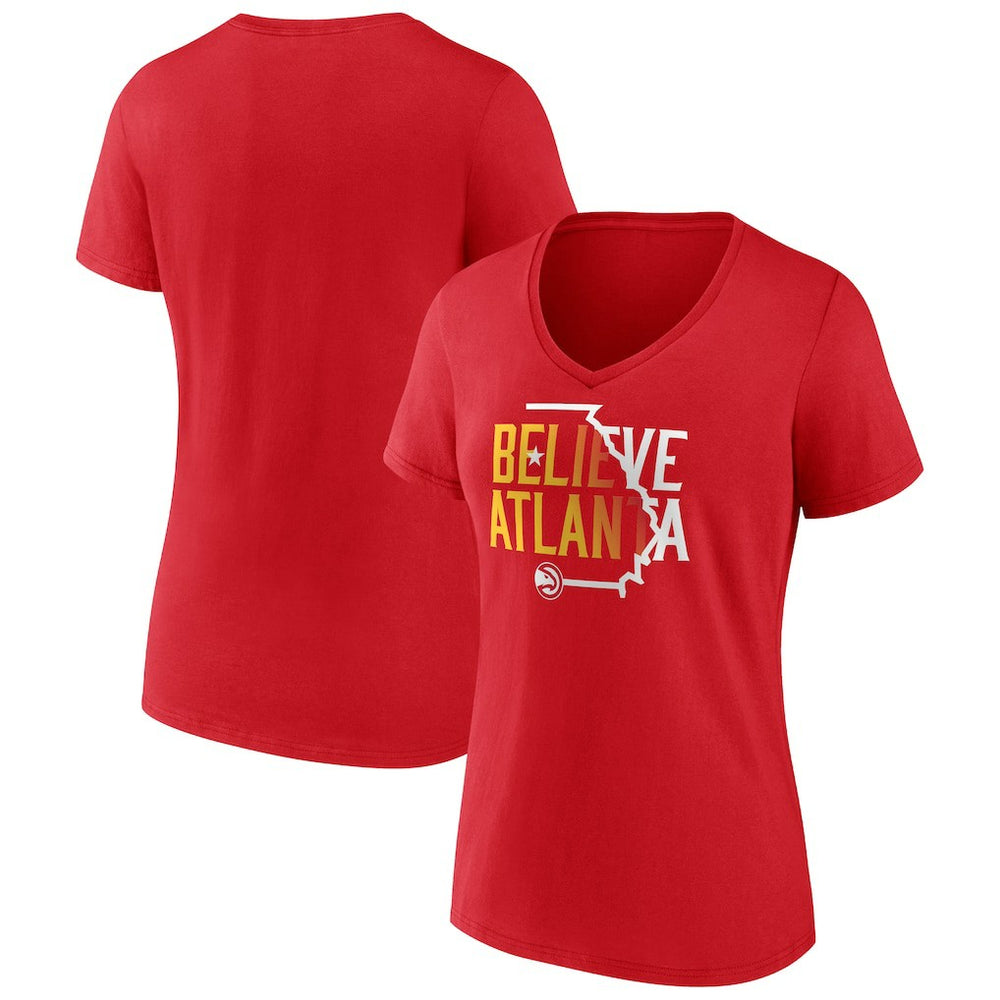 NBA Atlanta Hawks Women's Team Pride V-Neck T-Shirt