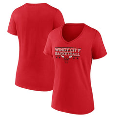 NBA Chicago Bulls Women's Core Hometown Launch V-Neck T-Shirt sale
