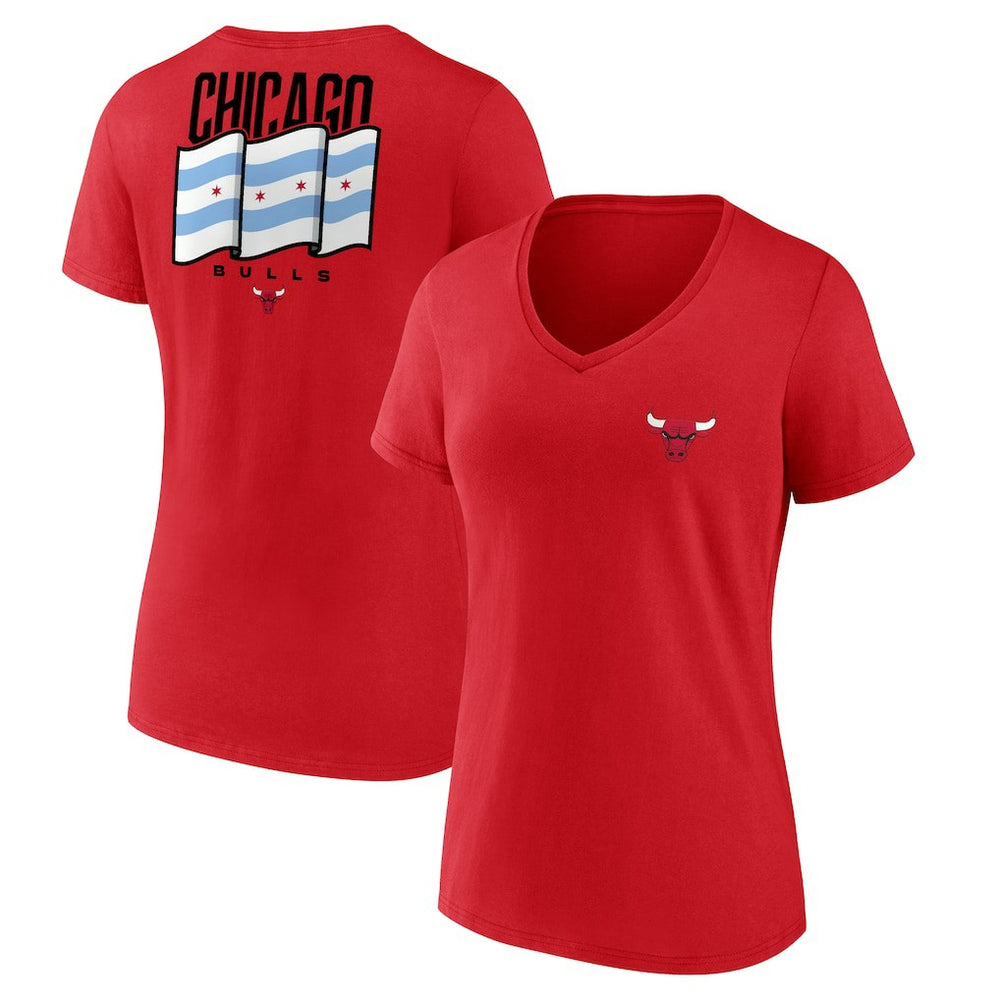 NBA Chicago Bulls Women's Clutch V-Neck T-Shirt sale