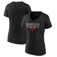 NBA Chicago Bulls Women's Core Hometown Launch V-Neck T-Shirt sale