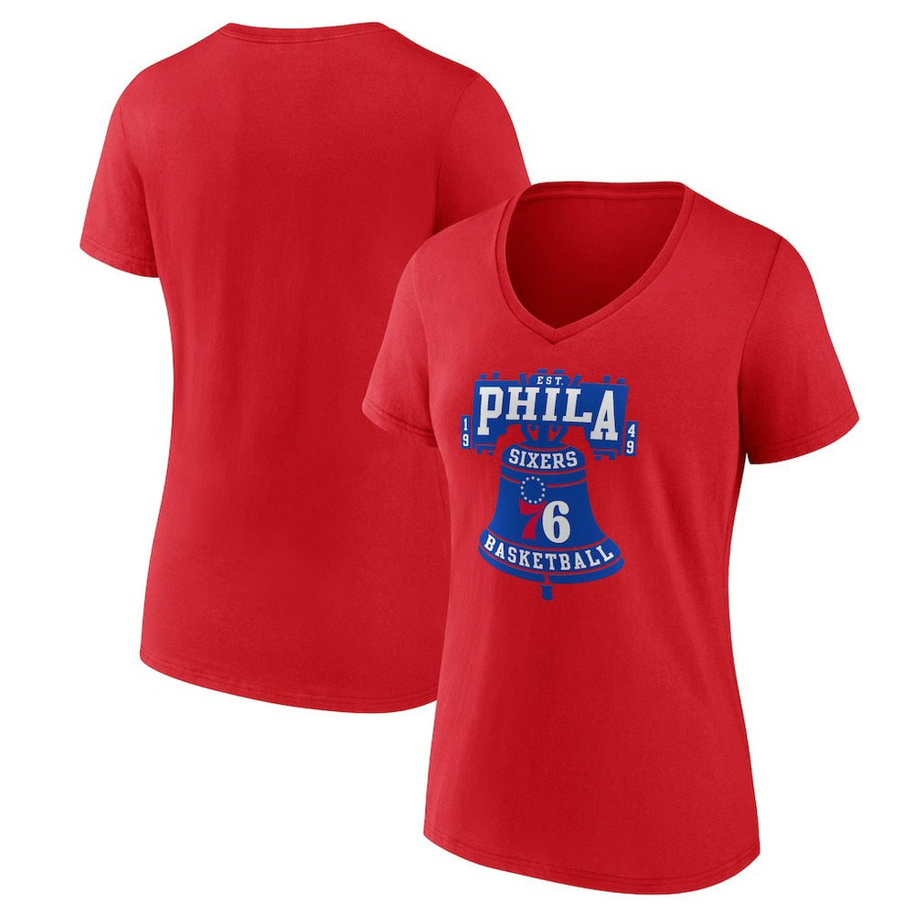 NBA Philadelphia 76ers Women's Hometown V-Neck T-Shirt
