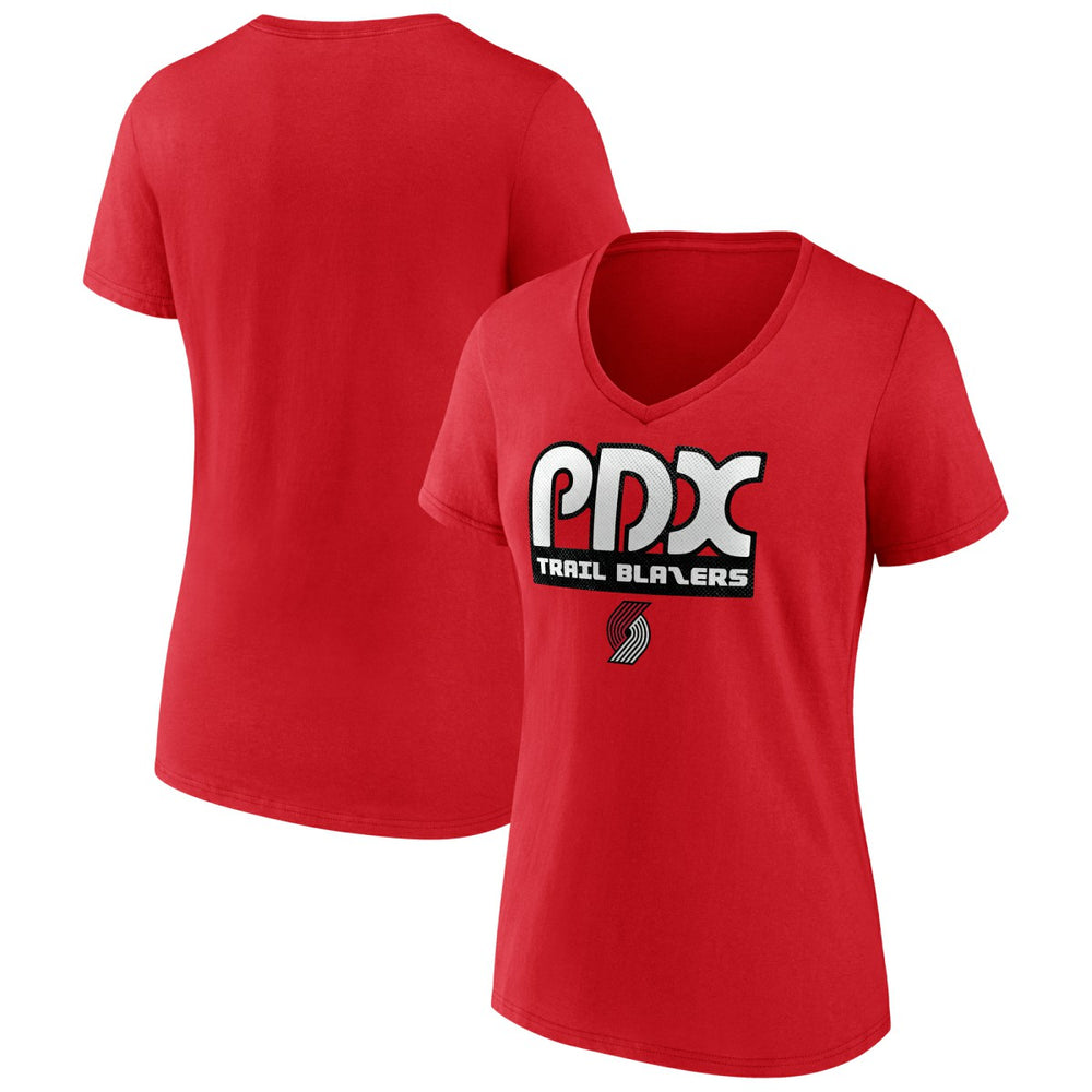 NBA Portland Trail Blazers Women's Team Pride V-Neck T-Shirt
