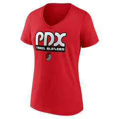 NBA Portland Trail Blazers Women's Team Pride V-Neck T-Shirt