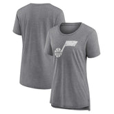 NBA Utah Jazz Women's Distressed Logo Tri-Blend T-Shirt
