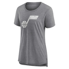 NBA Utah Jazz Women's Distressed Logo Tri-Blend T-Shirt