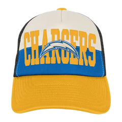 Youth Modern Fan Trucker Adjustable Hat - Los Angeles Chargers