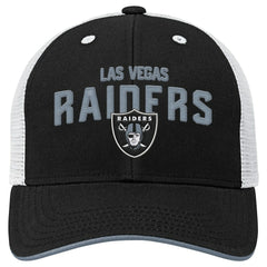 Outerstuff Youth Core Lockup Trucker Adjustable Hat - Las Vegas Raiders