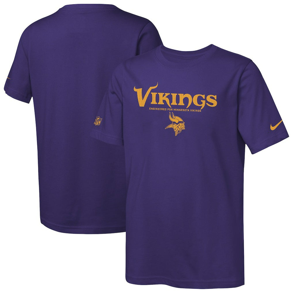Youth Sideline Team Issue T-Shirt - Minnesota Vikings