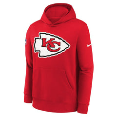 Youth Sideline Club Fleece Hoodie - Kansas City Chiefs