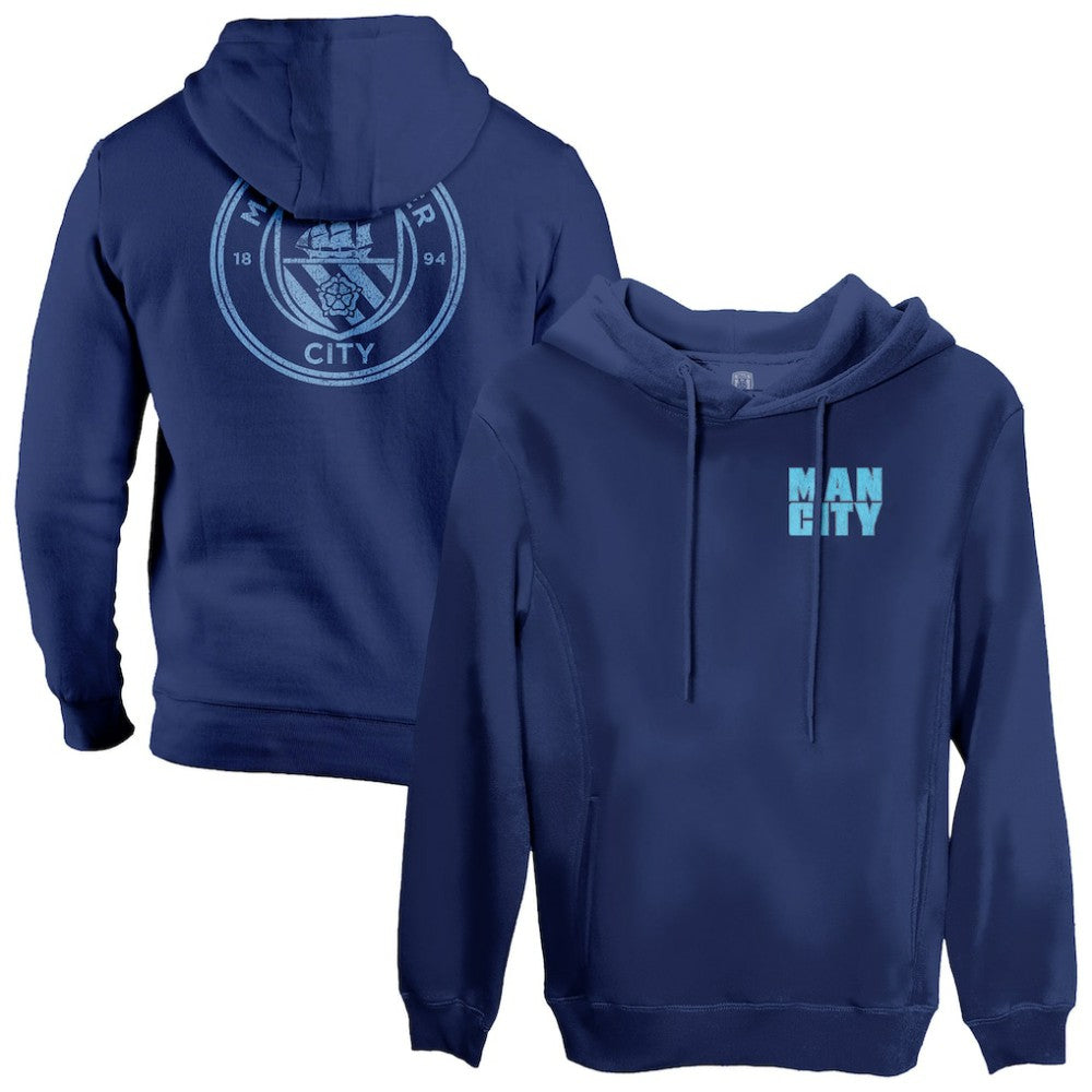 Manchester City 1863FC Wordmark Fleece Pullover Hoodie - Navy