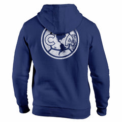 Club America 1863FC Wordmark Fleece Pullover Hoodie - Navy