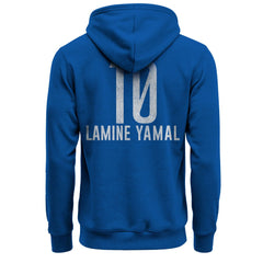 Lamine Yamal Barcelona 1863FC Player Fleece Pullover Hoodie - Blue