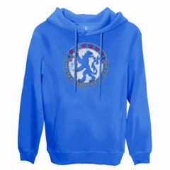 Chelsea 1863FC Retro Color Badge Fleece Pullover Hoodie - Blue