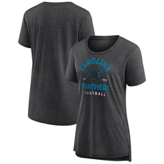 Women's Vintage Arch Tri-Blend T-Shirt - Carolina Panthers