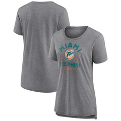 Women's Vintage Arch Tri-Blend T-Shirt - Miami Dolphins