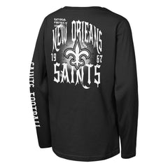 Outerstuff Youth Rumble Long Sleeve T-Shirt - New Orleans Saints