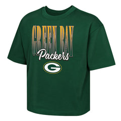 Outerstuff Girls Youth Big City Boxy T-Shirt - Green Bay Packers