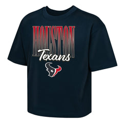 Outerstuff Girls Youth Big City Boxy T-Shirt - Houston Texans