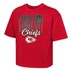 Outerstuff Girls Youth Big City Boxy T-Shirt - Kansas City Chiefs
