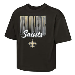 Outerstuff Girls Youth Big City Boxy T-Shirt - New Orleans Saints