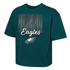 Outerstuff Girls Youth Big City Boxy T-Shirt - Philadelphia Eagles