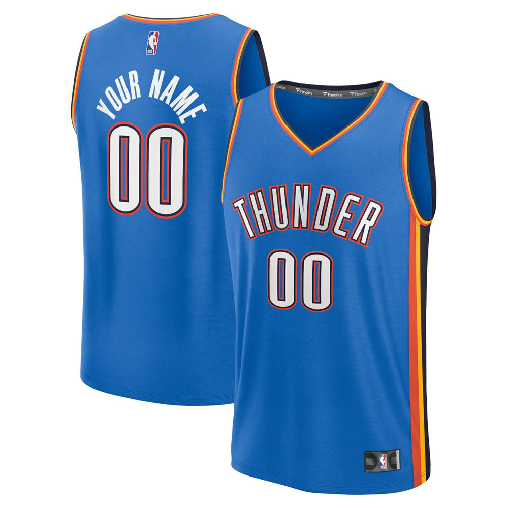 NBA Oklahoma City Thunder Fast Break Custom Jersey