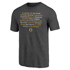NHL Charcoal Boston Bruins Shoot to Score Tri-Blend T-Shirt