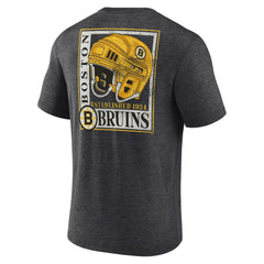NHL Charcoal Boston Bruins Earnest Will Tri-Blend T-Shirt