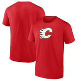 NHL Red Calgary Flames Primary Logo T-Shirt