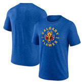 NHL Blue Calgary Flames Represent Tri-Blend T-Shirt