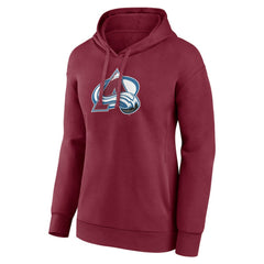 NHL Burgundy Colorado Avalanche Women's Primary Logo Pullover Hoodie