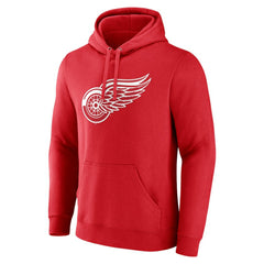 NHL Red Detroit Red Wings Primary Logo Pullover Hoodie