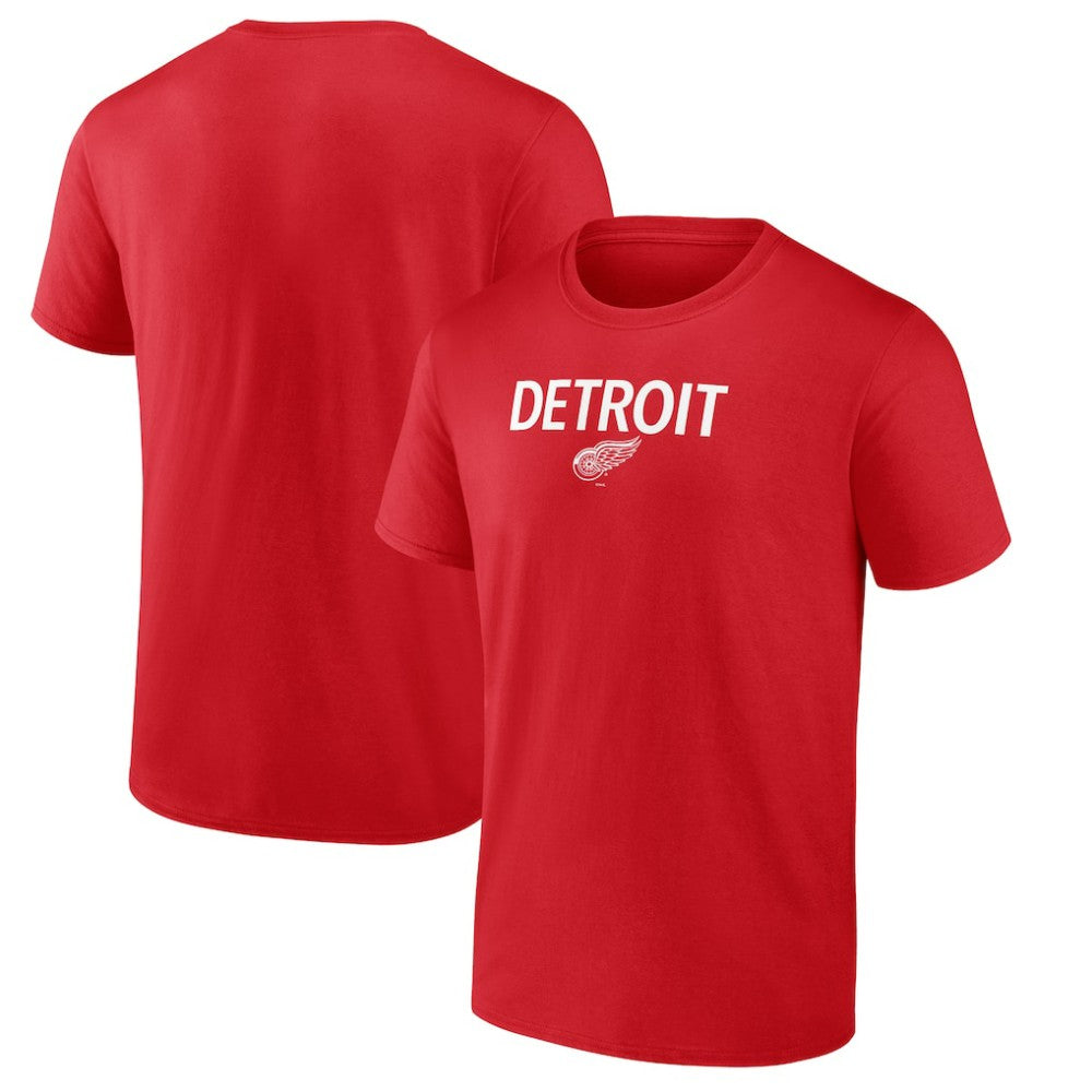 NHL Red Detroit Red Wings Primary Logo T-Shirt