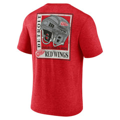 NHL Red Detroit Red Wings Earnest Will Tri-Blend T-Shirt